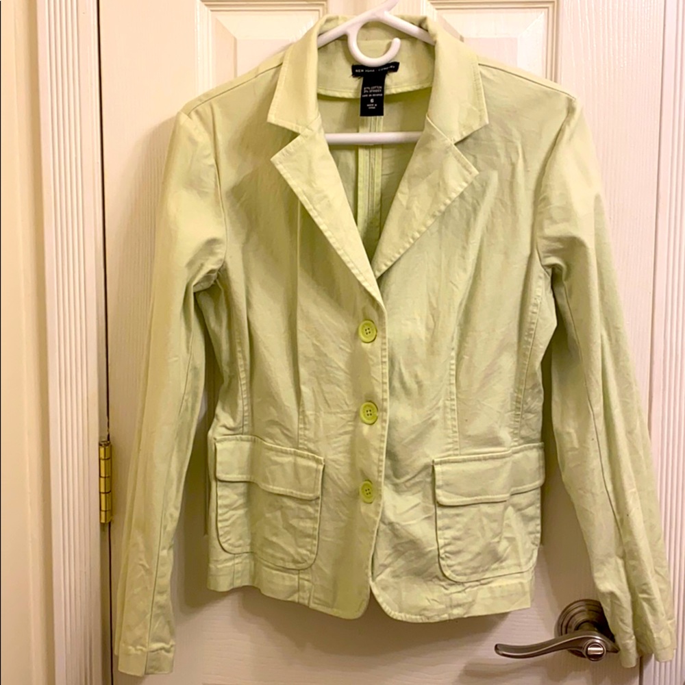 New York & CO. Woman blazer   Lemon color🍋 6